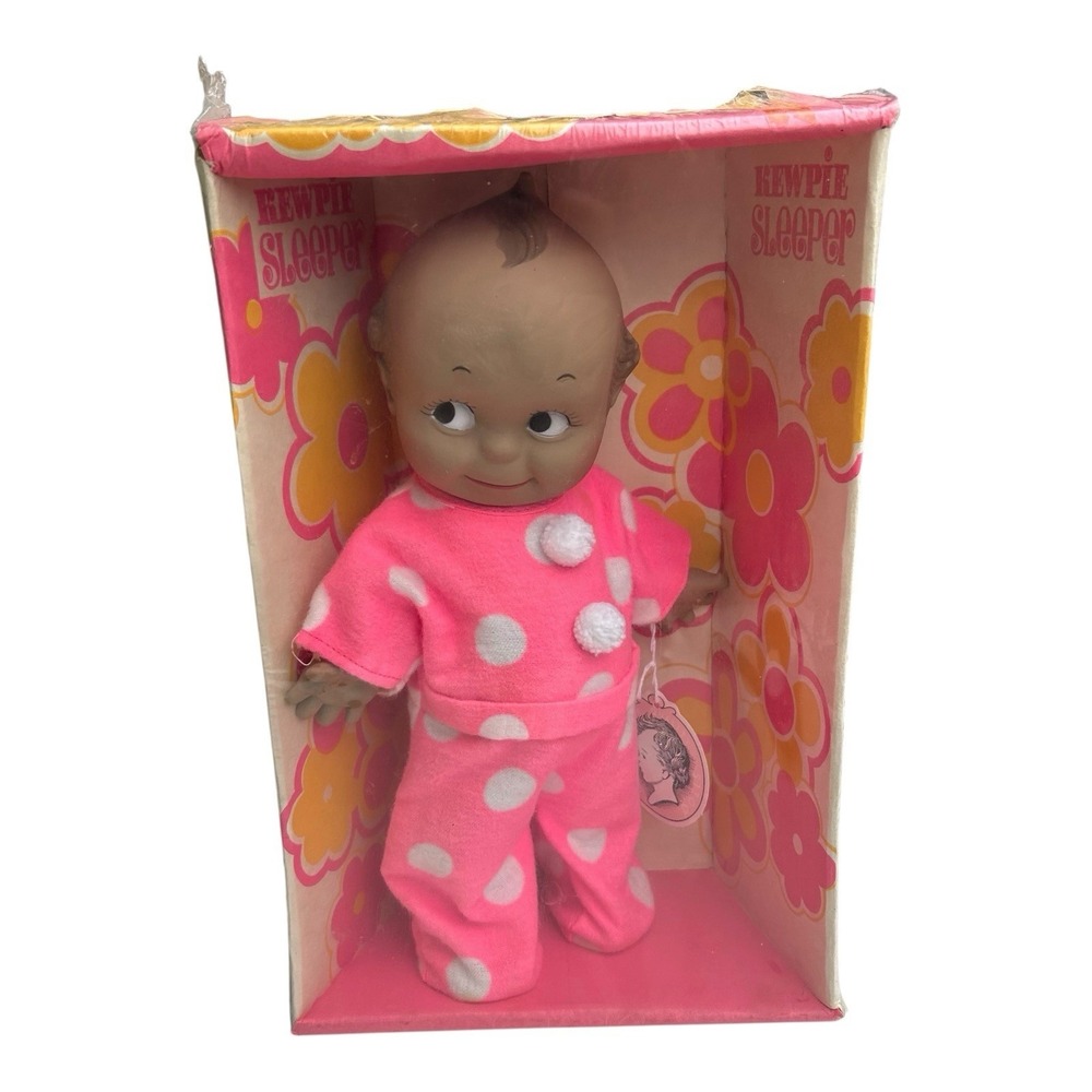 vintage sealed‎ Black Kewpie sleeper Cameo doll 1091 pink pj's